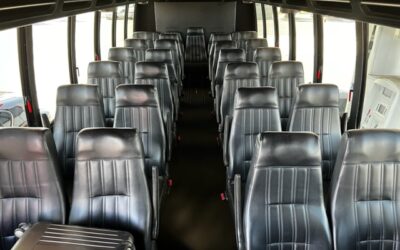 31 Passenger Executive Coach Bus Interior - Presidential Transportation Seattle WA